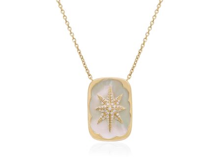 A Star is Born Necklace White Mother of Pearl Online now