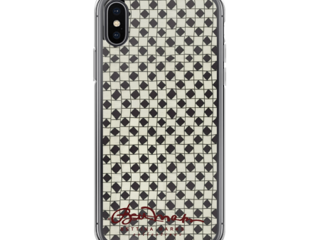 B&W Checkerboard Tough iPhone X Case For Cheap