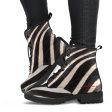 Zebra Leather Boots (Vegan) Online