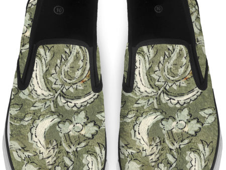 Floral Paisley Slip On Sneakers Discount