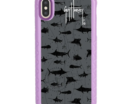 Guy Harvey Fortitude Series for Apple iPhone XS X - Black Scribbler For Sale