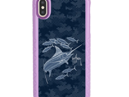 Guy Harvey Fortitude Series for Apple iPhone XS X - Blue Camo Supply