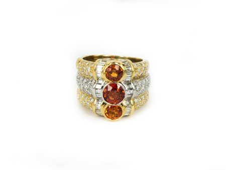 3 Stone Stack Ring Hot on Sale