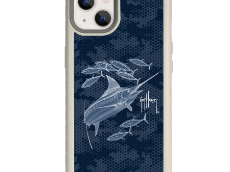 Guy Harvey Fortitude Series for Apple iPhone 13 - Blue Camo For Sale