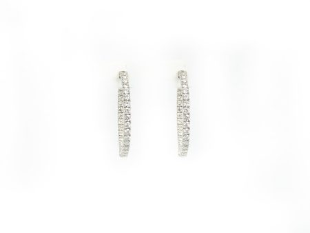 Infinity Diamond Hoop Earrings For Discount