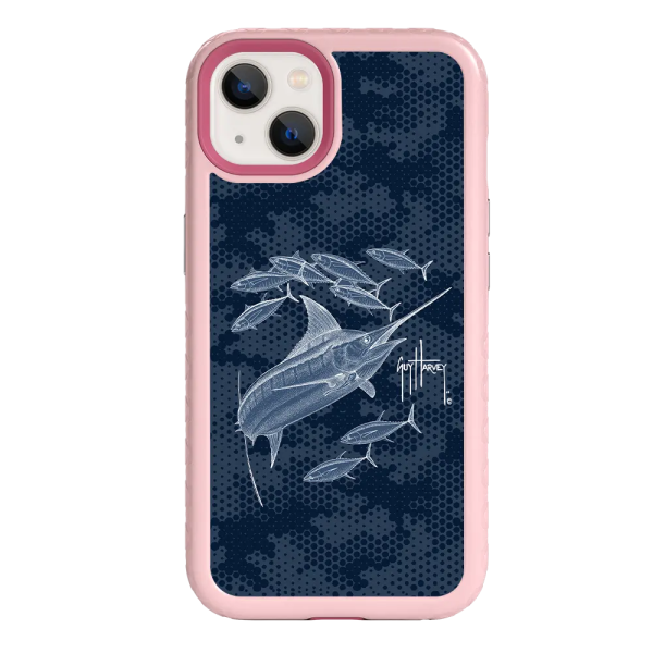 Guy Harvey Fortitude Series for Apple iPhone 13 - Blue Camo For Sale