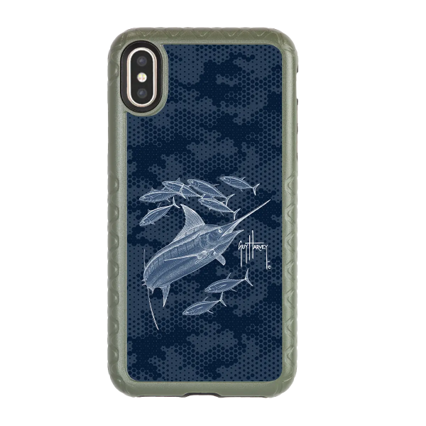 Guy Harvey Fortitude Series for Apple iPhone XS Max - Blue Camo Online Hot Sale