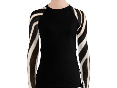 Zebra Long Sleeve Tops For Sale