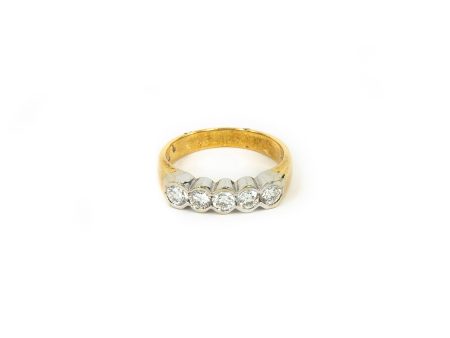 Scallop Trim 5 Diamond Ring Online