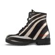 Zebra Leather Boots (Vegan) Online