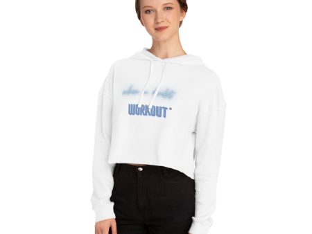 When In Doubt white Crop hoodie - Women Cheap