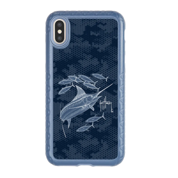 Guy Harvey Fortitude Series for Apple iPhone XS Max - Blue Camo Online Hot Sale