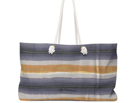 Menswear DenimStripe Weekender Bag For Discount