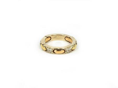 Gold and Diamond Hinged Ring Hot on Sale