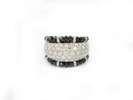 Black and White Diamond Ring Cheap