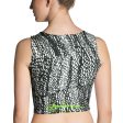 Tire Scribbles Fitted Crop Top Discount