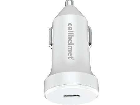 20W PD Car Charger - Single Port - White For Sale