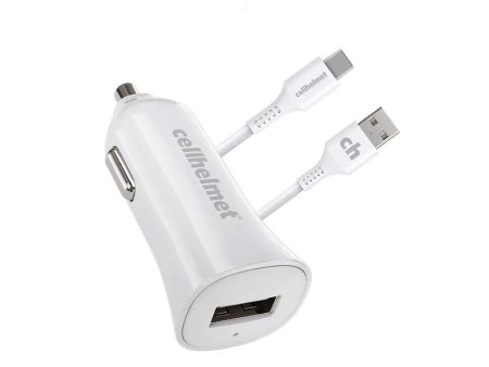 2.4A Car Charger + 3  Round Type-C to Type-A Cable Sale