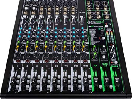 Mackie ProFXv3 Series, 12-Channel Professional Effects Mixer with USB, Onyx Mic Preamps and GigFX effects engine - Unpowered (ProFX12v3) Online now