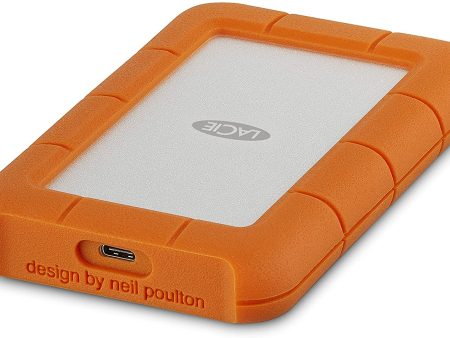 LaCie Rugged 2TB USB-C and USB 3.0 Portable Hard Drive Fashion