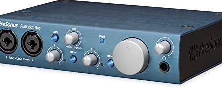 PreSonus AudioBox iTwo 2x2 USB 2.0 iOS Interface, PC Mac 2 Mic Pres Supply