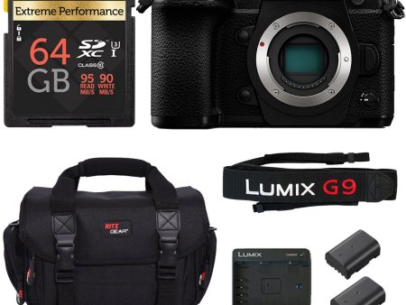 Panasonic Lumix G9 Mirrorless Camera Body with Accessory Bundle Sale