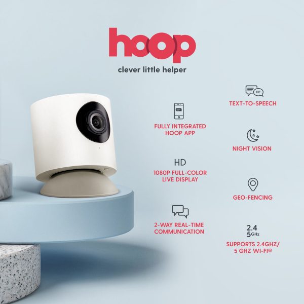 Hoop Cam Home Security Camera (White) Online now