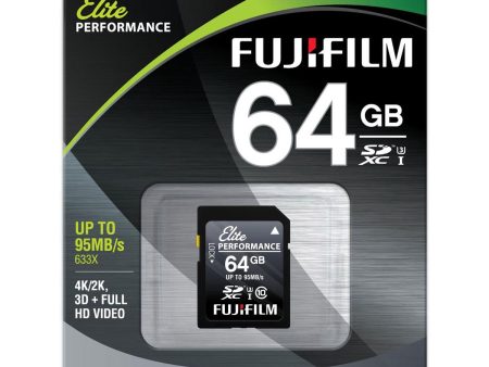 FujiFilm 64GB Class 10 UHS-1 SDXC U3 Memory Card Discount