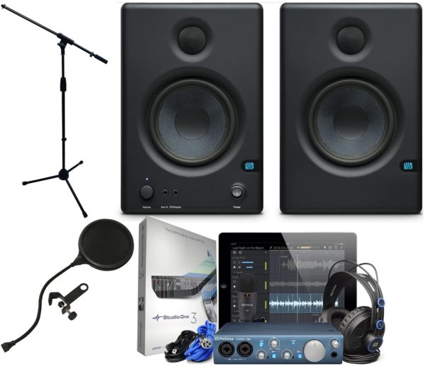 Presonus AudioBox iTwo Studio with HD7 Headphones, M7 Mic, S1 Artist, Eris E4.5 Fashion