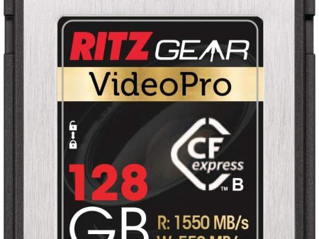 Ritz Gear Video Pro CFExpress Card 128GB Type B (1550 550 R W) Pairs with Compatible Panasonic, Canon & Sony DSLR Mirrorless Cameras Online